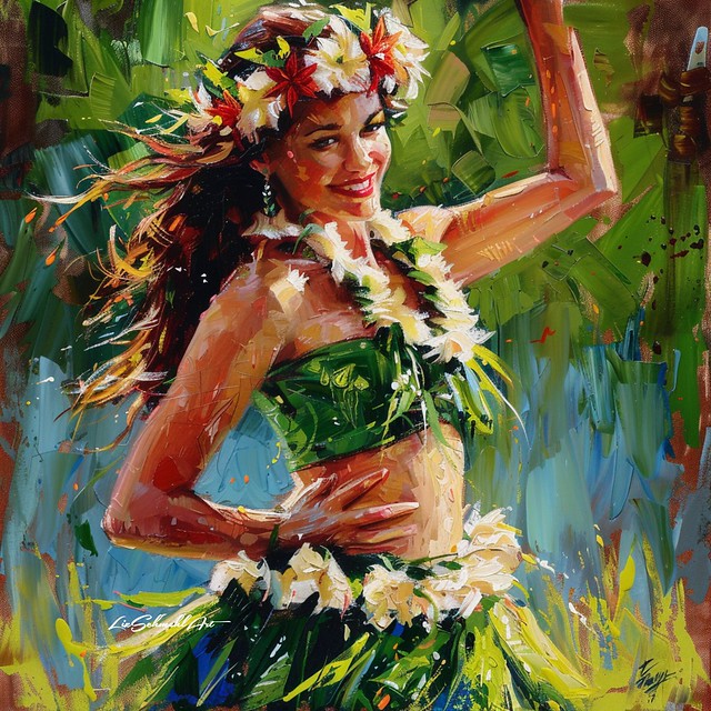 Hawaiian Hula Girls