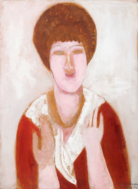 Portrait de femme coiffée en turban