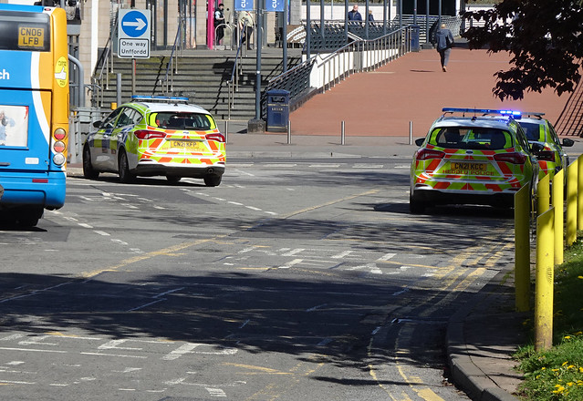 Police Fords, Bus Station, Gwent Square, Cwmbran Centre 16 April 2024