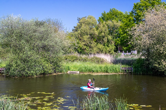 Kayaking on the River Stour at Cattawade