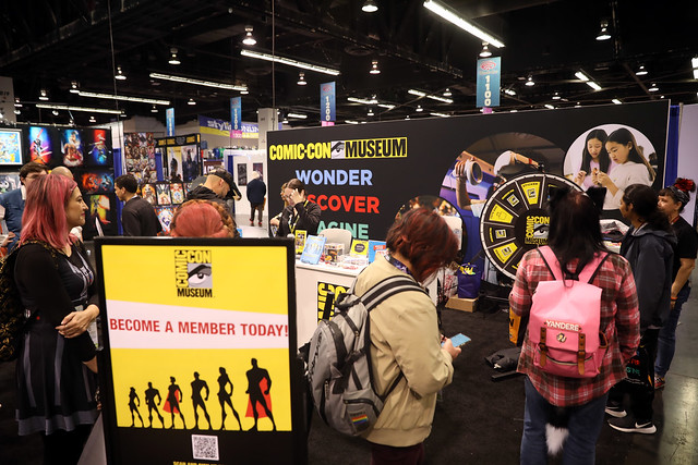 Comic-Con Museum booth