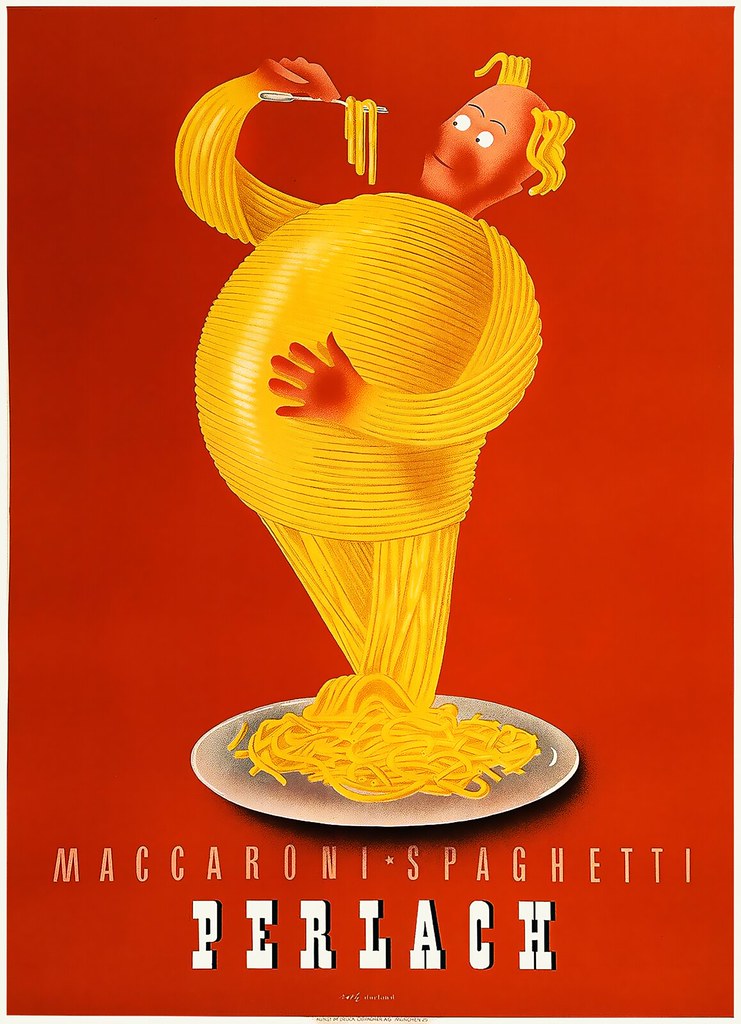 ROTH, Richard. Perlach Maccaroni-Spaghetti, c. 1948.