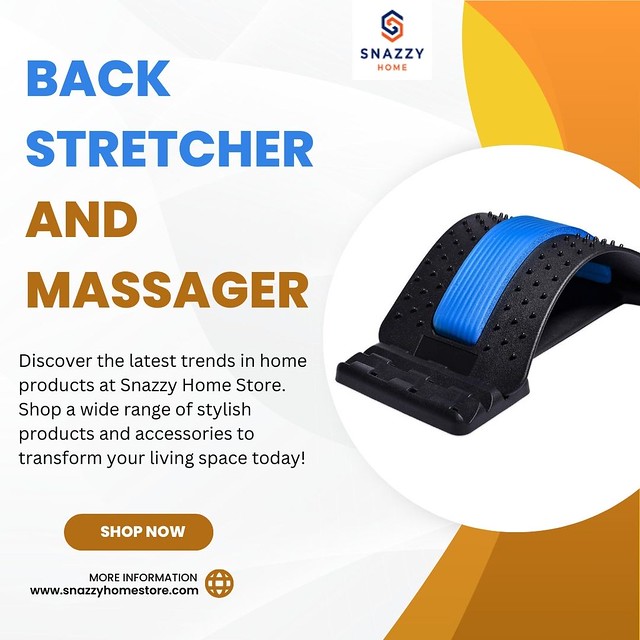 Snazzy Homestore - The Ultimate Back Stretcher and Massager for Relaxation