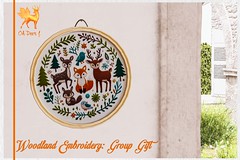 Oh Deer! Woodland Embroidery: April 2024 Group Gift