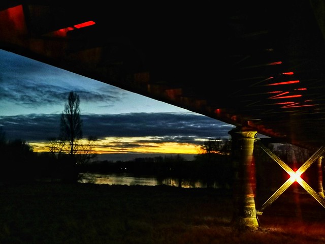 Sunset under the Iron bridge