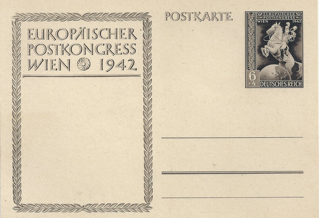 Germany, Postal History, Postcard, European Postal Congress, Vienna
