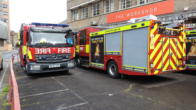 London Fire Brigade at Lambeth, Mercedes Atego DPL309 & DPL213