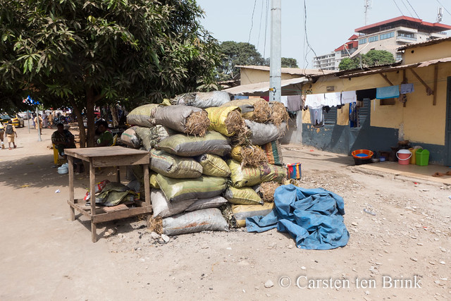 Conakry morning - charcoal for sale