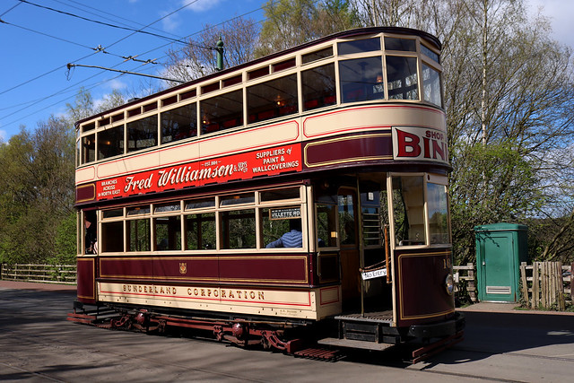 Trams: Sunderland Corporation: 16 Beamish Open Air Museum