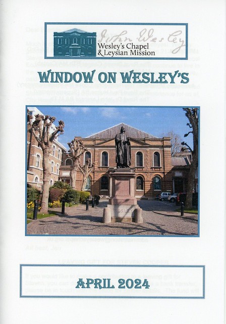 img287 John Wesley Methodist Chapel City Road London ⛪ Windows of Wesley April 2024