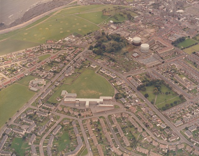 Aerial view Hayshead School