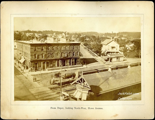 Photographer Arthur Ziegler, (aka M.A.Ziegler). Aerial view 8 of 9. Speer's Building Studio. December 1878 - December 1880. 8 Washington Place, Passaic, New Jersey USA