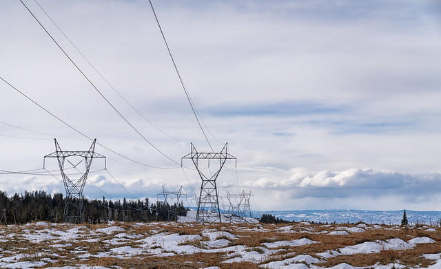 Electric Power Transmission Lines in Southeast Wyoming