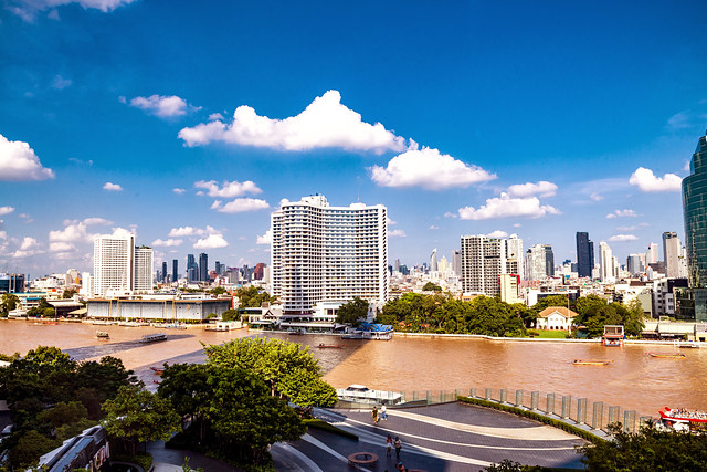 The Muddy Chao Phraya and The Sheraton Orchid