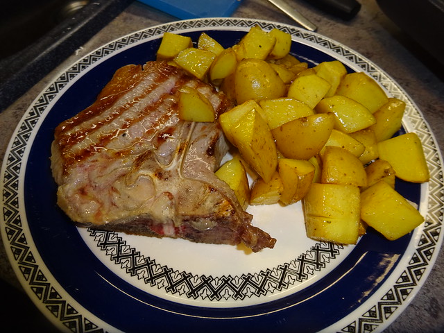 Iberico pork & baked potatoes 👈😀👉 Iberico Karree mit Ofenkartoffeln