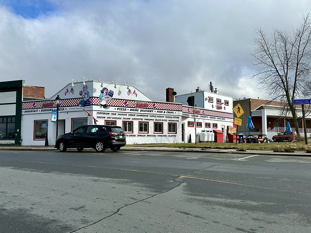 Angelholm Restaurant. Main Street. Calais, Maine. Built c. 1951 as a fish market.