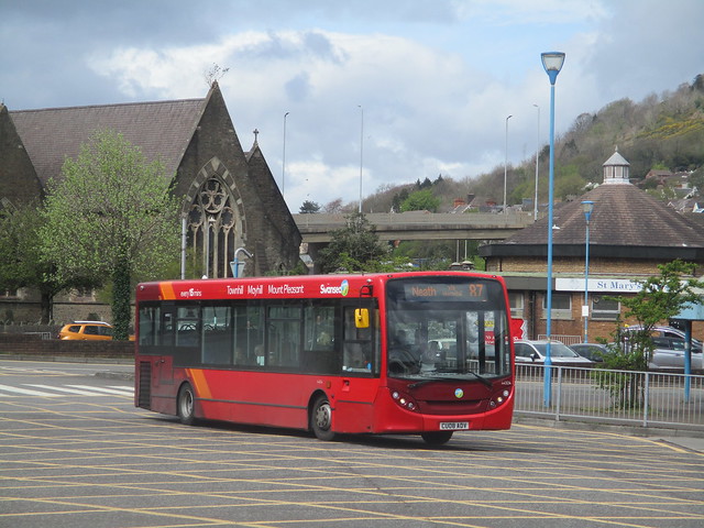 44504 - CU08ADV - Port Talbot bus station - 17 April 2024