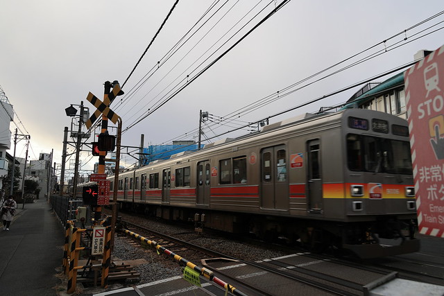 Tokyu Oimachi Line 9000 Series Train at the West of Jiyu-ga-oka Station 2