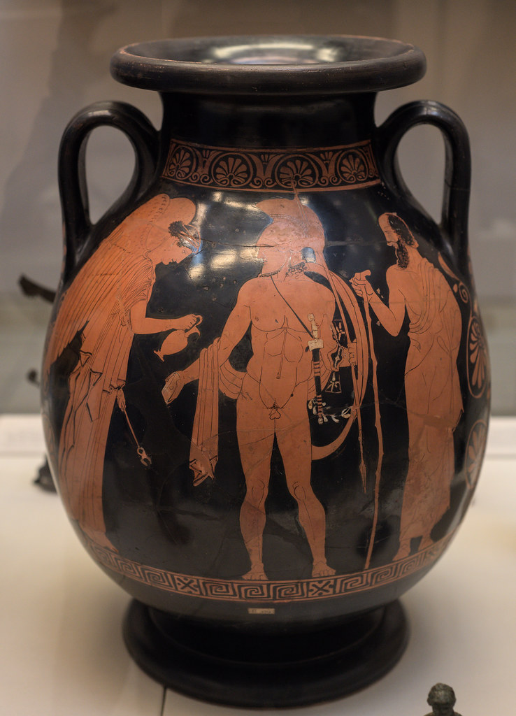 Athenian Red Figure pelike, name-vase of the Lykaon Painter, 1