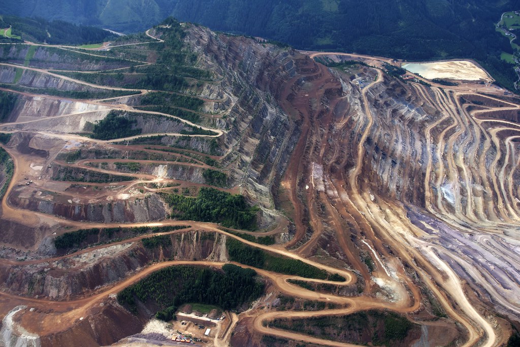 Erzberg (Styria) - Austrian biggest open pit iron ore mine