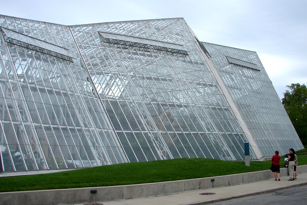 Sideview of Conservatory at Cleveland Botanical Garden