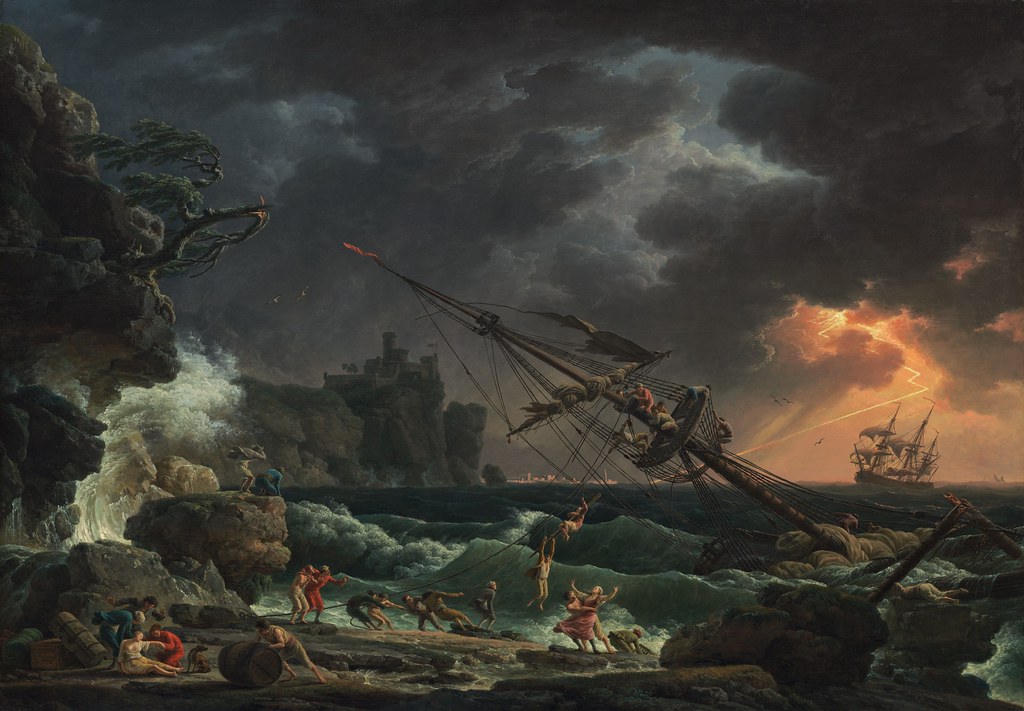 Claude-Joseph Vernet (1714-1789) - The Shipwreck (1772)