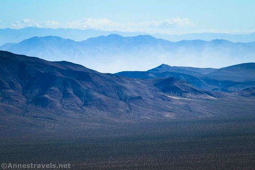 Closeup of the Greenwater Range and beyond from Coffin Peak, Death Valley National Park, California