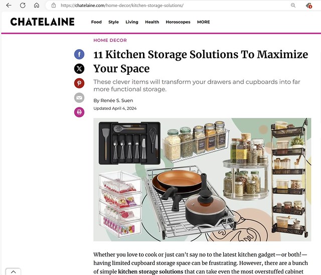 Chatelaine - April 4, 2024 - 11 Kitchen Storage Solutions To Maximize Space