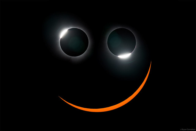 Solar Eclipse Smiley Face
