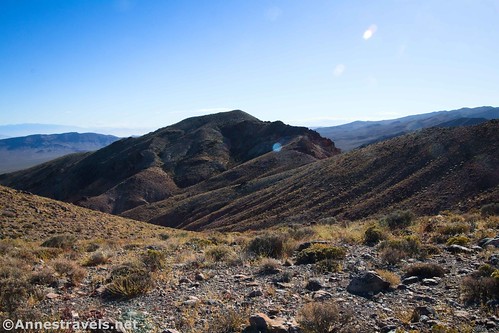 Views toward Coffin Peak - it looks much further away than it actually is, Death Valley National Park, California