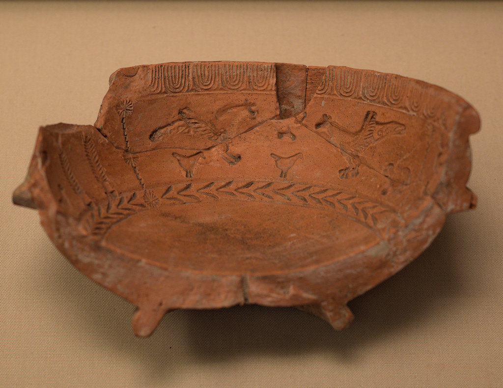 Roman terracotta mold for a terra sigillata bowl from Colchester