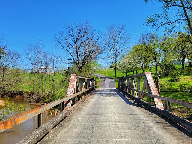 old one-lane bridge in Bedford County, Virginia