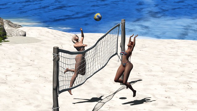 Enjoy beach Volleyball
