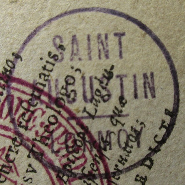 Penn Libraries BX2261 .C44 1635: Stamp -- inked