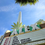 The Alex The art deco style Alex Theatre in Glendale was named for Alexander the Great.  

It is nearly a hundred years old; it opened in 1925. The 100 feet tall spire was added in the 1940s.

Glendale/Los Angeles; March, 2024