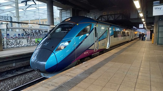 Transpennine Express 802201 at Manchester Victoria Platform 4 working a service to Newcastle