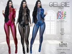 ❤, Gelsie Catsuit, 70+ Colors,Plus FX Hud, Exclusive original mesh