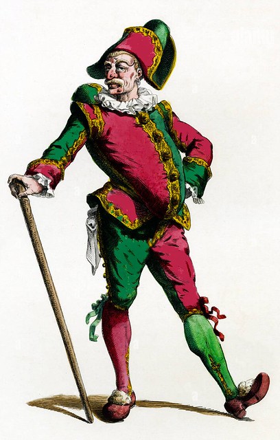 SAND, Maurice. Polichinelle in costume, 1820.