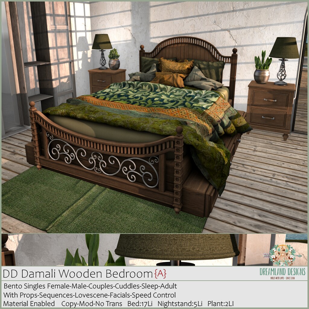 DD Damali Wooden Bedroom Set Adult AD