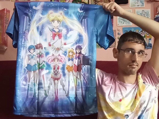 Pretty Guardian Sailor Moon Eternal - Super Sailor Moon, Super Sailor Chibi Moon, Super Sailor Mercury, Super Sailor Mars, Super Sailor Jupiter ans Super Sailor Venus T-Shirt / Camiseta de Manga Corta