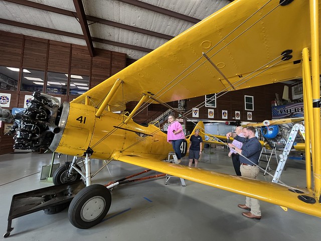 Houston Wing CAF Hanger Visit