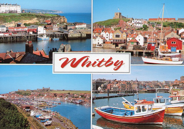 UK - North Yorkshire - Whitby  (Seaside town split by the River Esk)