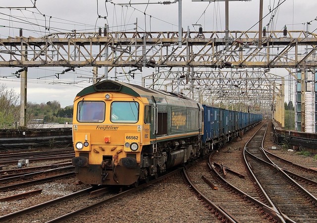 Freightliner Class 66 66562, Stockport, 12th April 2024