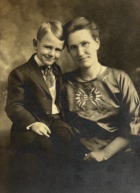 Portrait of a mother with her young son