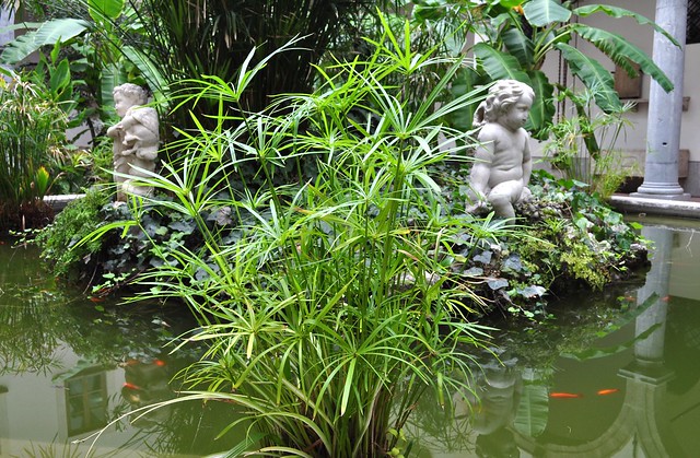 Le bassin et les amours, musée archéologique régional Antonino Salinas, Palerme, Sicile, Italie.