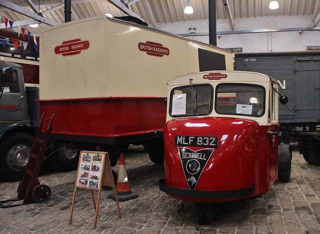 MLF 832, British Railways Scammell Scarab Vehicle, Bury Transport Museum, 13th. April 2024.