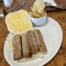 Sausage Bap - The Old Smithy Tea Rooms , Godshill , Isle-of-Wight . Thursday morning 18th-April-2024