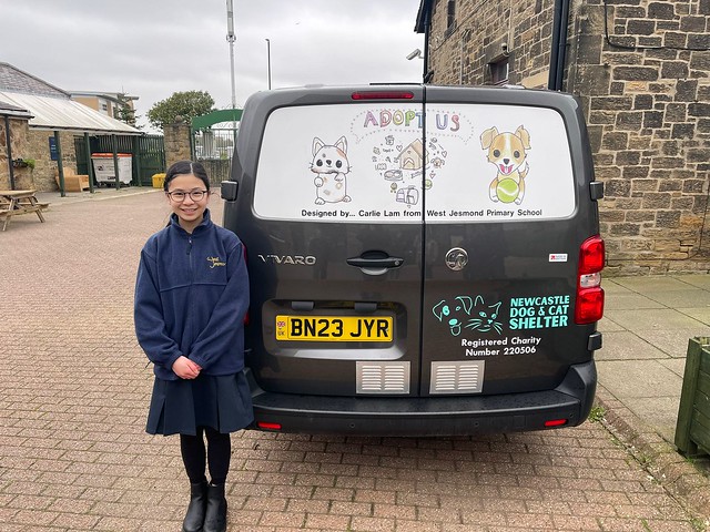 Newcastle Dog & Cat Shelter Announces 'Draw on the Door' Van Art Winner from a Local School