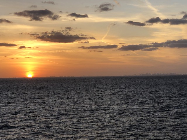 Miami oceanic sunset