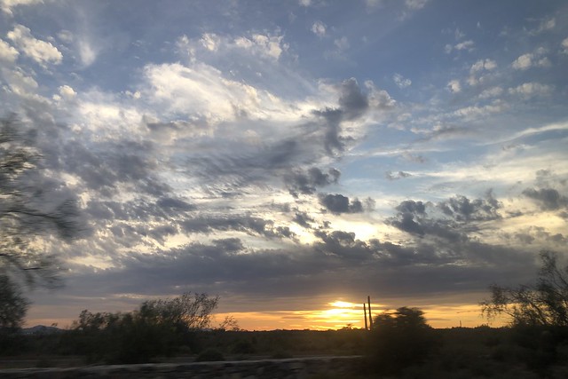 Sunset sky over DC Ranch, Scottsdale, Arizona